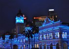 DSC 0129  Lichtspiele ehemaliges Regierungsgebäude : Kuala Lumpur, Malaysia, Reisefoto, Fotodokumentation, Petrona Tower, Merana Tower
