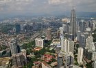 DSC 0595  Blick vom Merana Tower zu Petronas Tower : Kuala Lumpur, Malaysia, Reisefoto, Fotodokumentation, Petrona Tower, Merana Tower