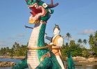 kohsamui123  Göttefigur auf Drachen im Big Buddha gelände : Thailand, Koh Samui, Tempel, Wat, Religion, Buddha, Hindu